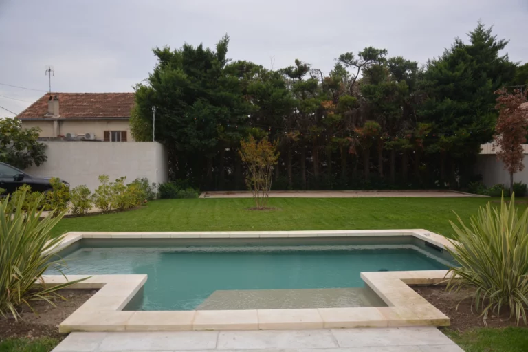 Réalisation piscine à Sénas